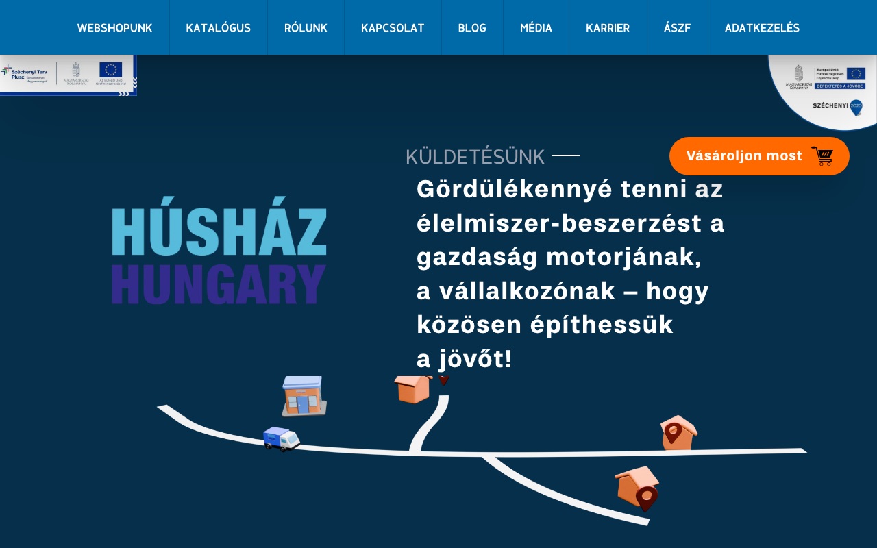 Húsház Hungary Weboldal